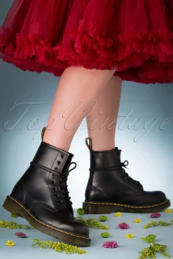 Discount 1460 Smooth Enkellaarzen In Zwart Vrouwen Booties & Laarzen