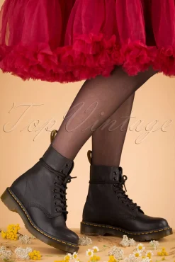 Best 1460 Virginia Enkellaarzen In Zwart Vrouwen Booties & Laarzen