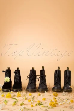 Best 1460 Virginia Enkellaarzen In Zwart Vrouwen Booties & Laarzen