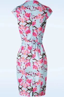 New Alice Blossom Penciljurk In Blauw Vrouwen Strakke Jurken
