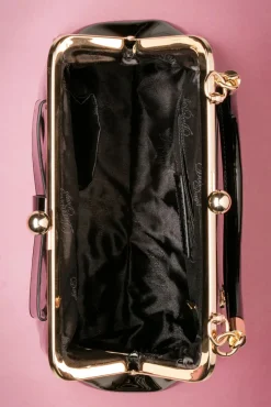 Hot Amerikaanse Vintage Patenttas In Zwart Vrouwen Tassen