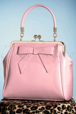 Discount Amerikaanse Vintage Patenttas In Roze Vrouwen Tassen