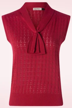 Anchor Ahoy! Top In Rood Vrouwen Truitjes