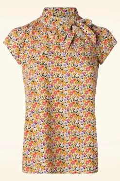 Hot Anna Lima Flower Top In Multi Vrouwen Blouses