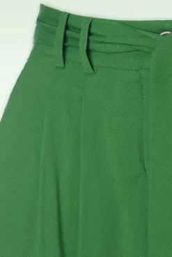 Anna Short In Flessengroen Vrouwen Broeken