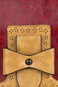 Sale Antieke Handtas In Rood Vrouwen Tassen