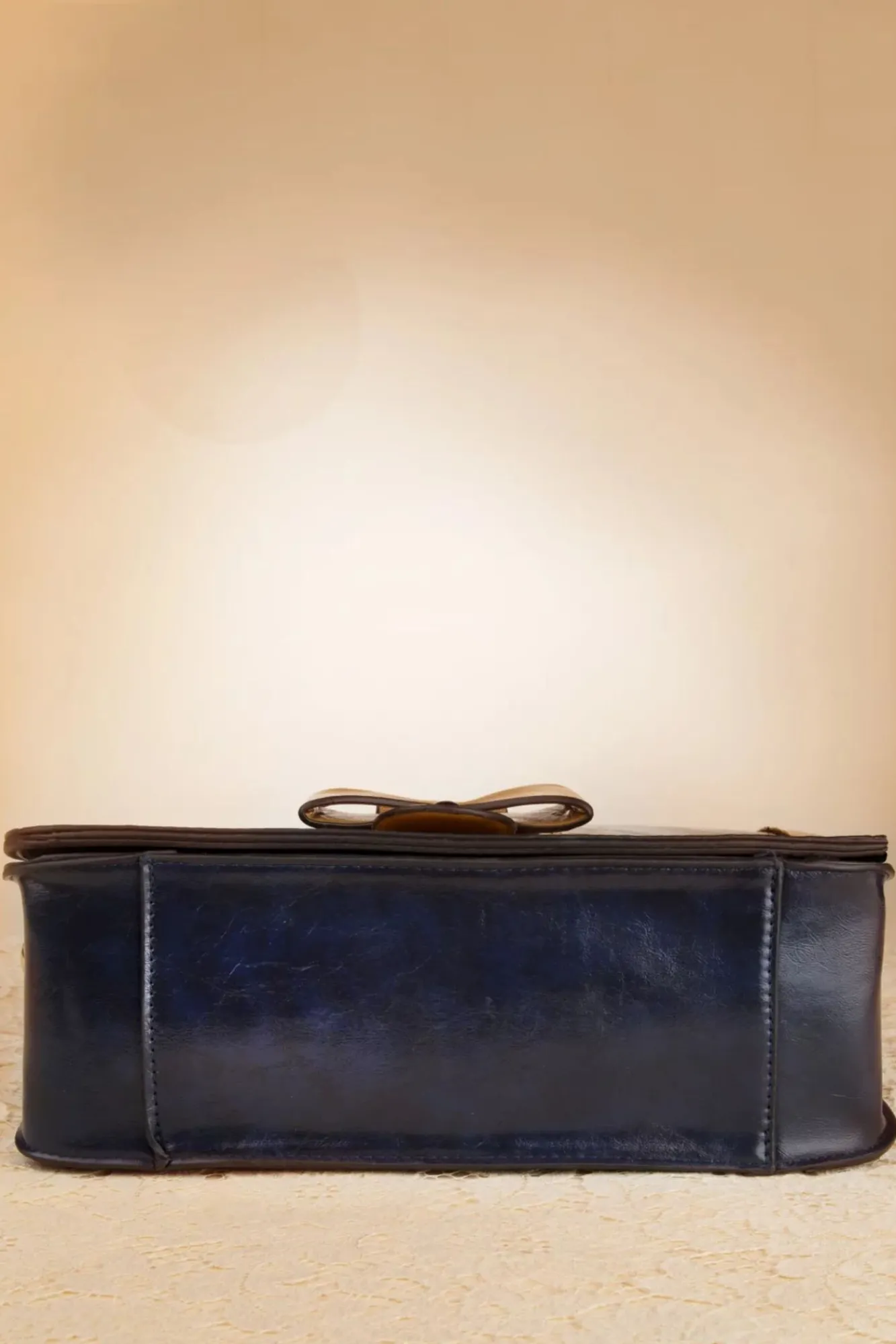 Outlet Antieke Messenger Bag In Blauw Vrouwen Tassen