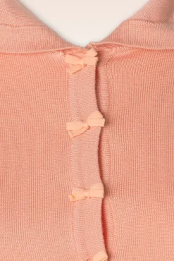 Hot April Cardigan Met Korte Mouwen In Perzik Vrouwen Vestjes