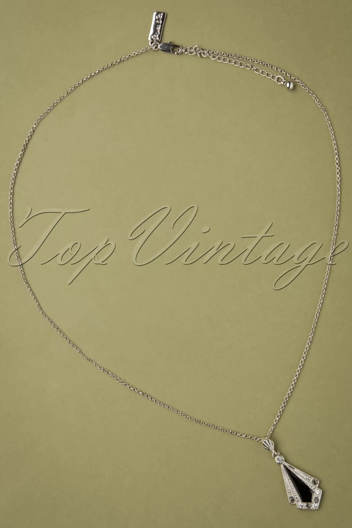 Best Art Deco Ketting In Zwart Vrouwen Sieraden