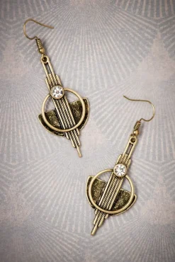 Online Art Deco Koperen Oorbellen In Goud Vrouwen Sieraden