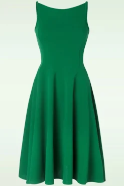 Online Athena Swing Jurk In Groen Vrouwen Plus Size Jurken