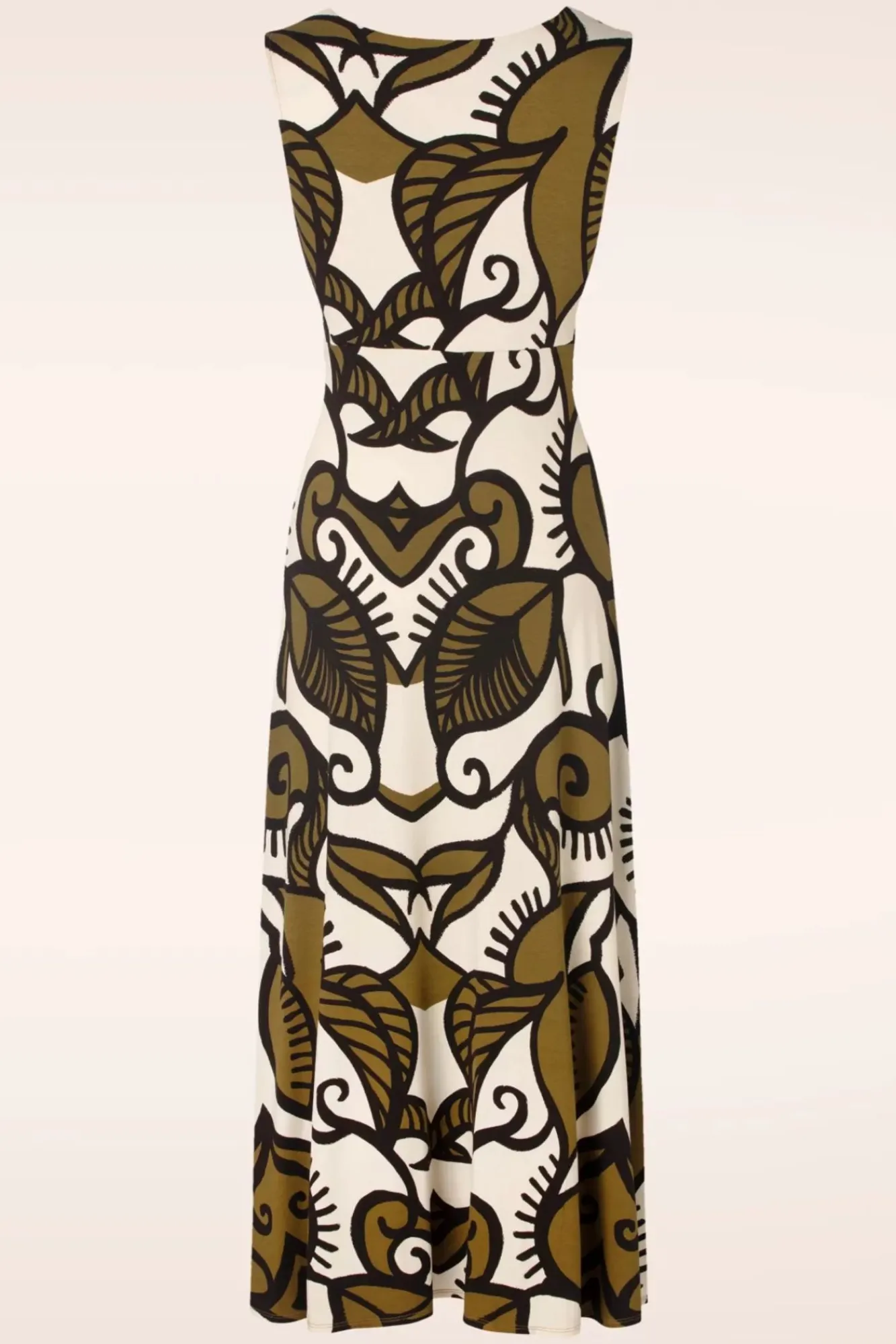 Outlet Aubrey Maxi Jurk In Khaki Vrouwen Plus Size Jurken