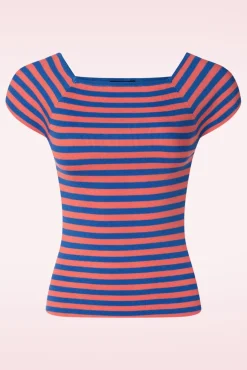 Outlet Audrey Gestreepte Top In Candy Vrouwen Tops
