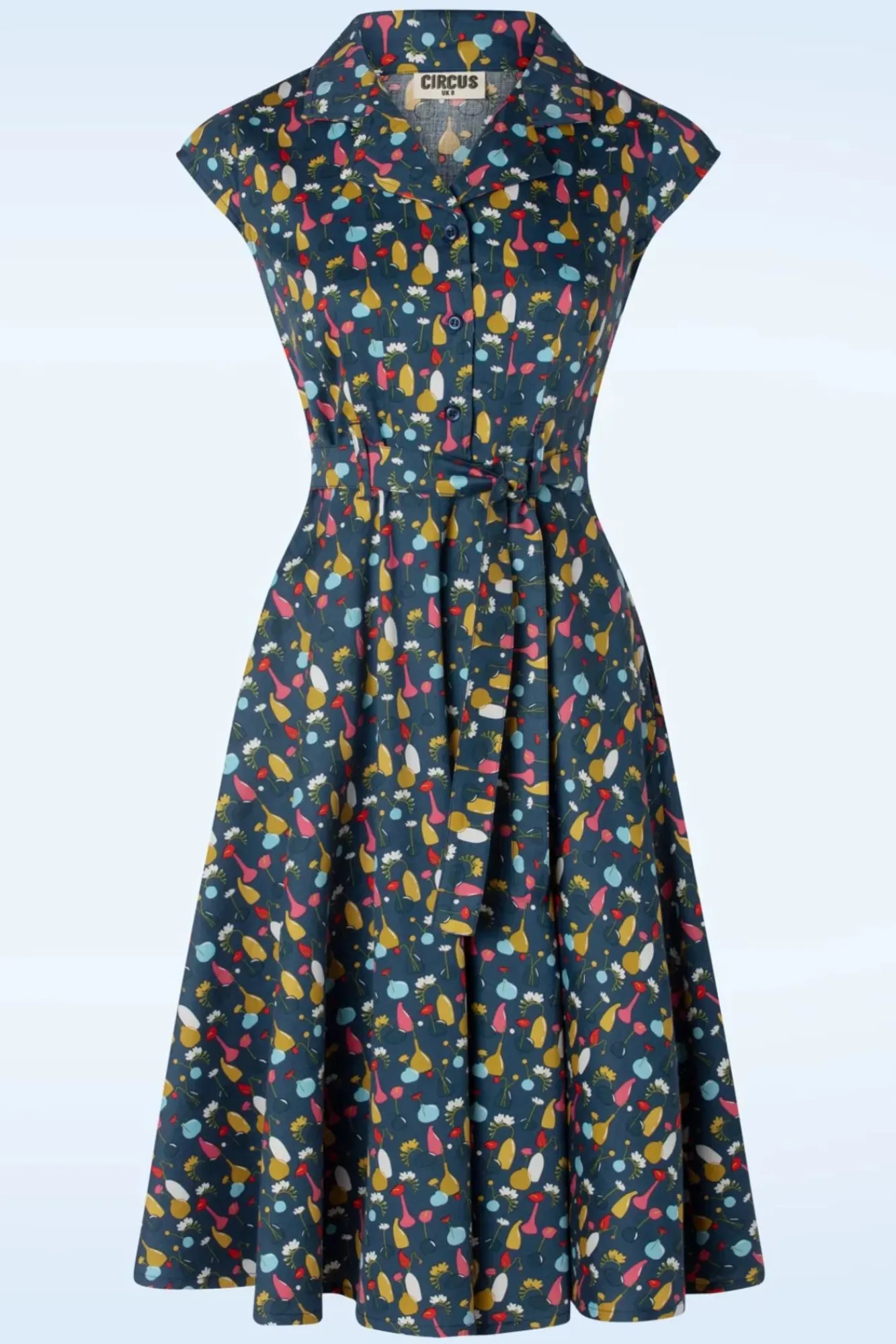 Clearance Ava Paris Jurk In Blauw Vrouwen Plus Size Jurken