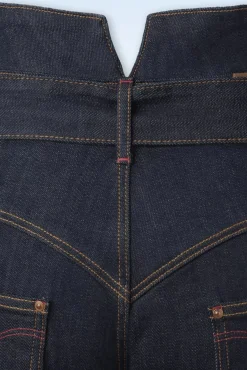 Outlet Babe Skinny Jeans Met Hoge Taille In Donkerblauw Vrouwen Broeken