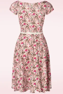 Hot Bambi Swing Jurk In Roze Vrouwen Plus Size Jurken