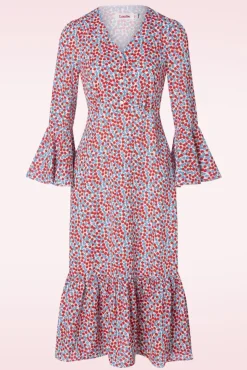 Discount Bathilde Strawberry Fields Midi Jurk In Multi Vrouwen Plus Size Jurken