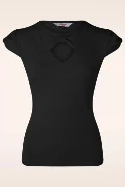 New Be Free Jersey Top In Zwart Vrouwen T-Shirts