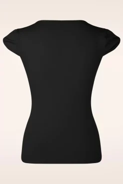 New Be Free Jersey Top In Zwart Vrouwen T-Shirts