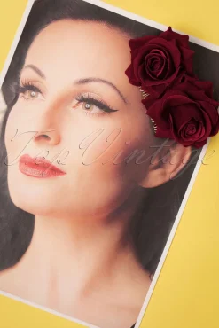 New Be My Valentine Haarspeld In Bordeaux Vrouwen Haaraccessoires