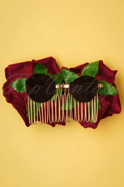 New Be My Valentine Haarspeld In Bordeaux Vrouwen Haaraccessoires