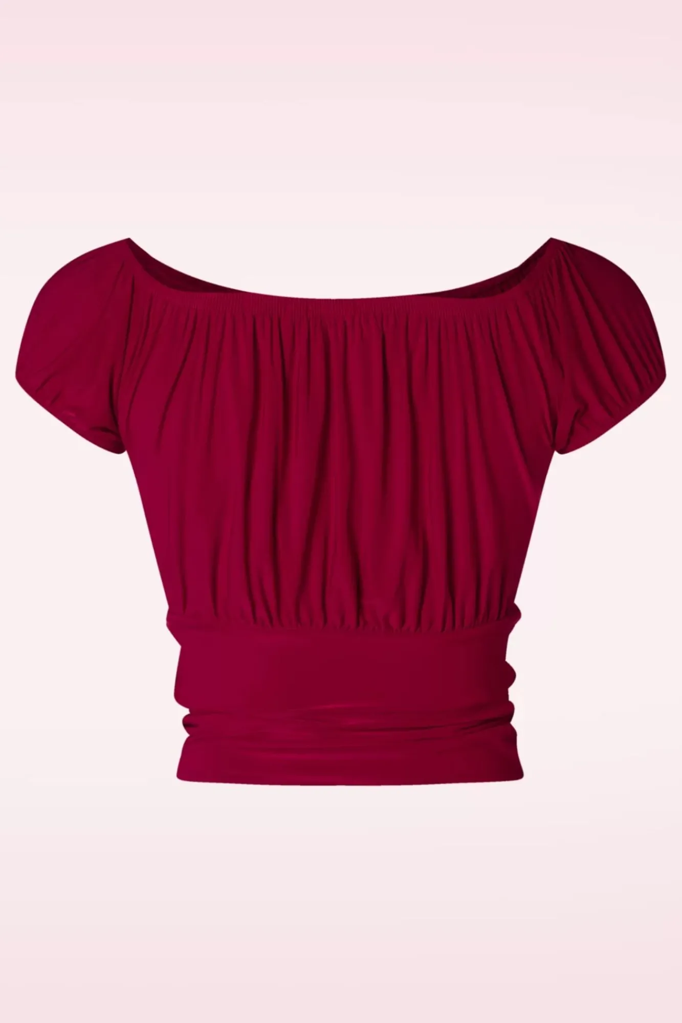 Online Belinda Off-Shoulder Top In Rood Vrouwen Tops