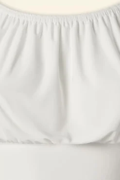 Hot Belinda Off-Shoulder Top In Wit Vrouwen Tops