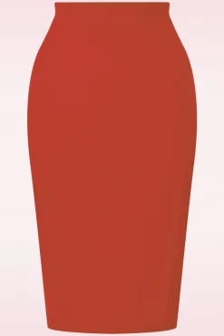 Best Bella Midi Rok In Donker Oranje Vrouwen Rokken