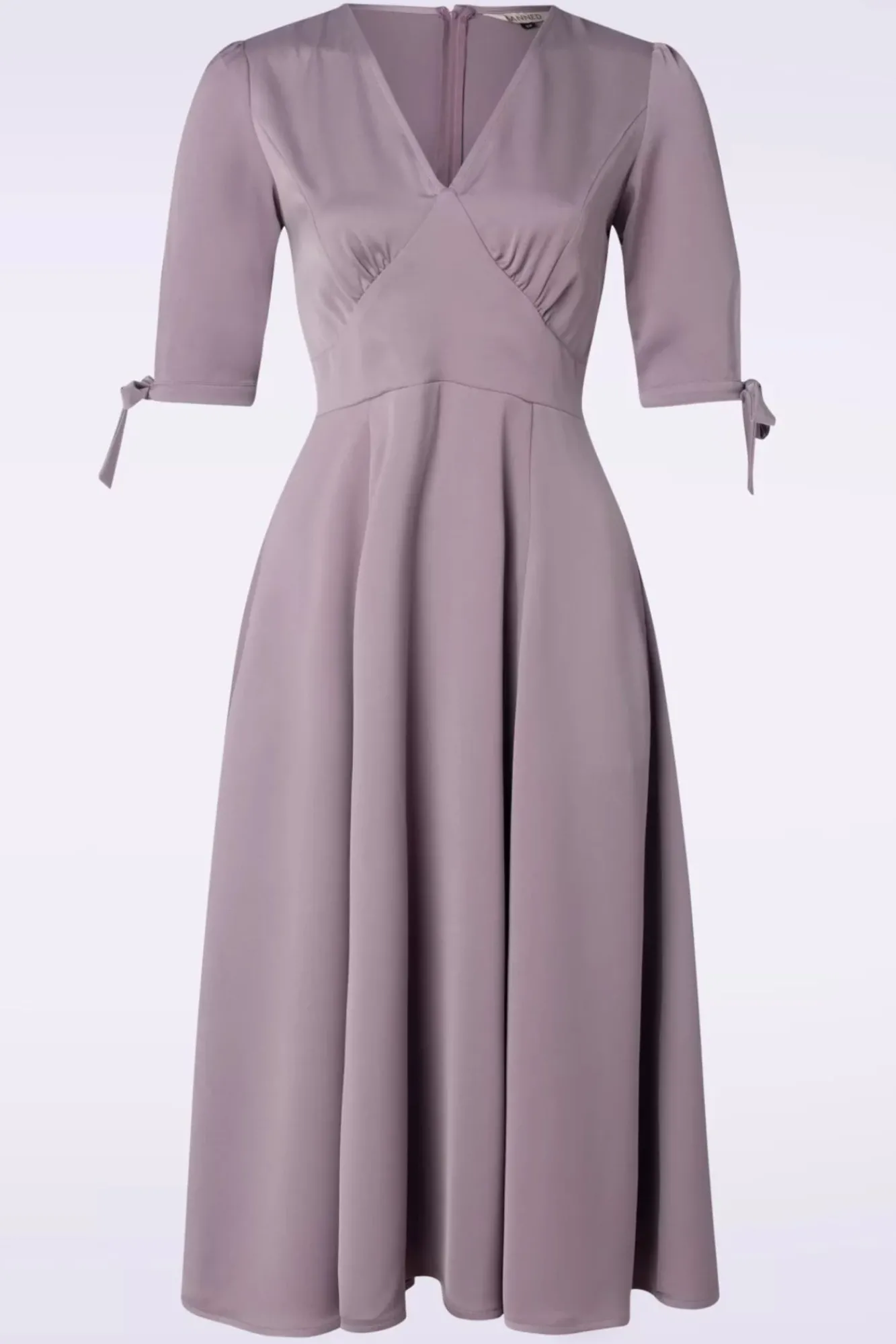 Best Bella Swing Jurk In Lila Vrouwen Effen Jurken