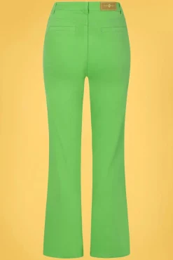 Hot Betsy Bell Bottom Broek In Groen Vrouwen Broeken