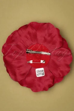 Big Flower Corsage In Rood Vrouwen Haaraccessoires