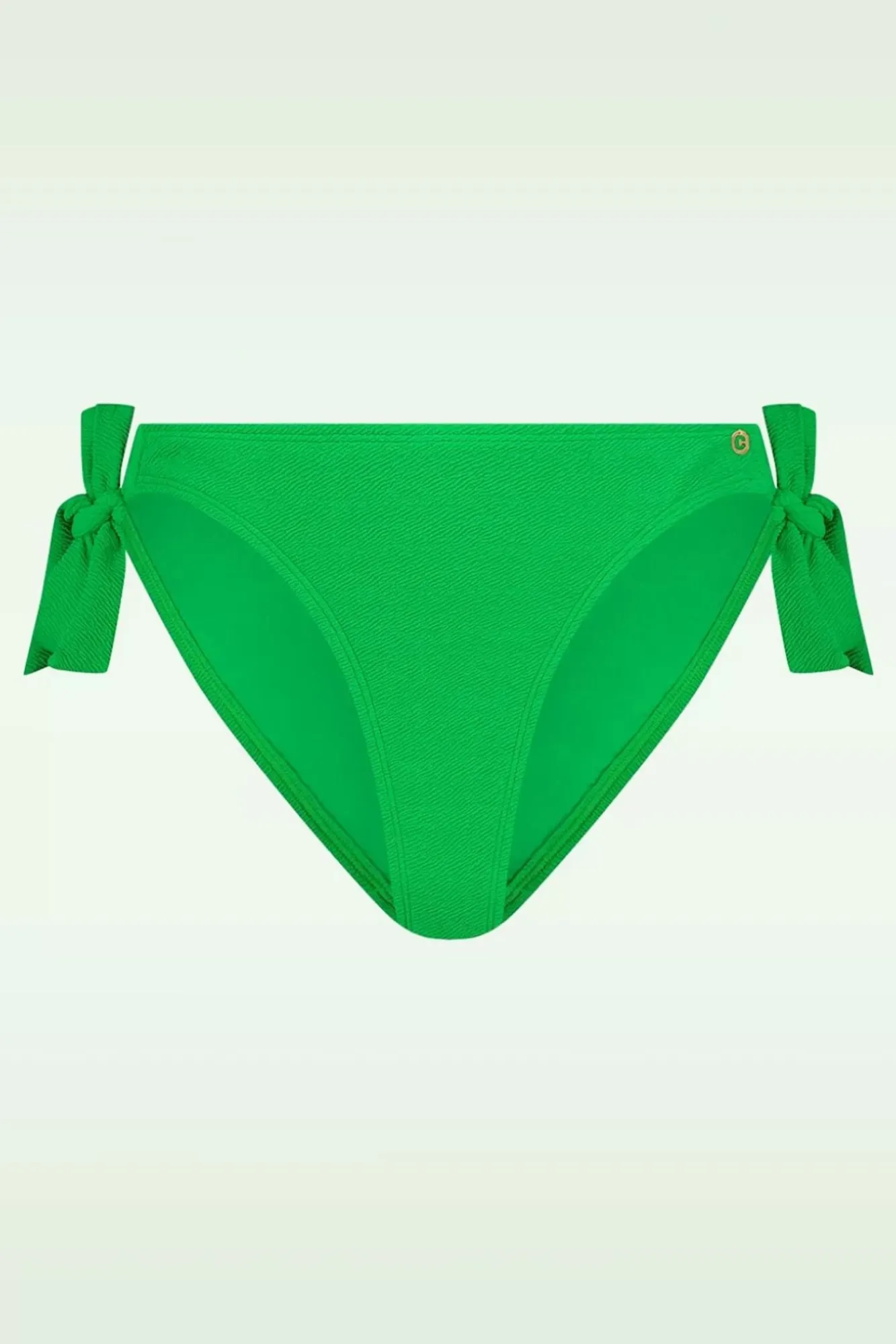 Sale Bikinibroekje Bow In Bright Green Relief Vrouwen Bikini's