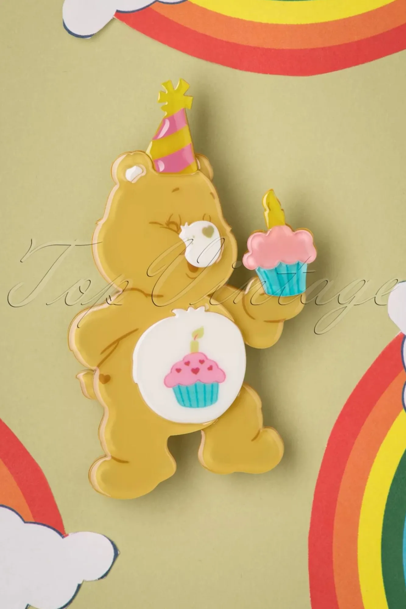 Sale Birthday Bear's Cake Broche Vrouwen Sieraden