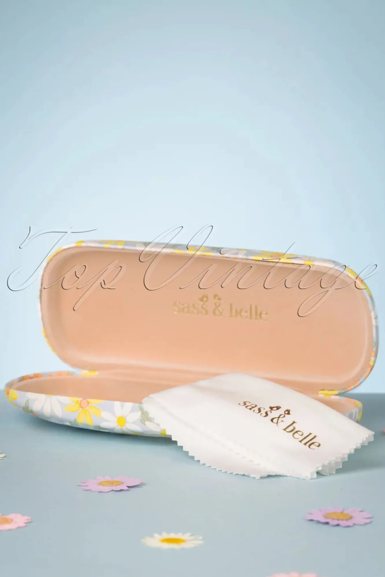 Clearance Blauwe Daisy Brillenkoker Vrouwen Zonnebrillen