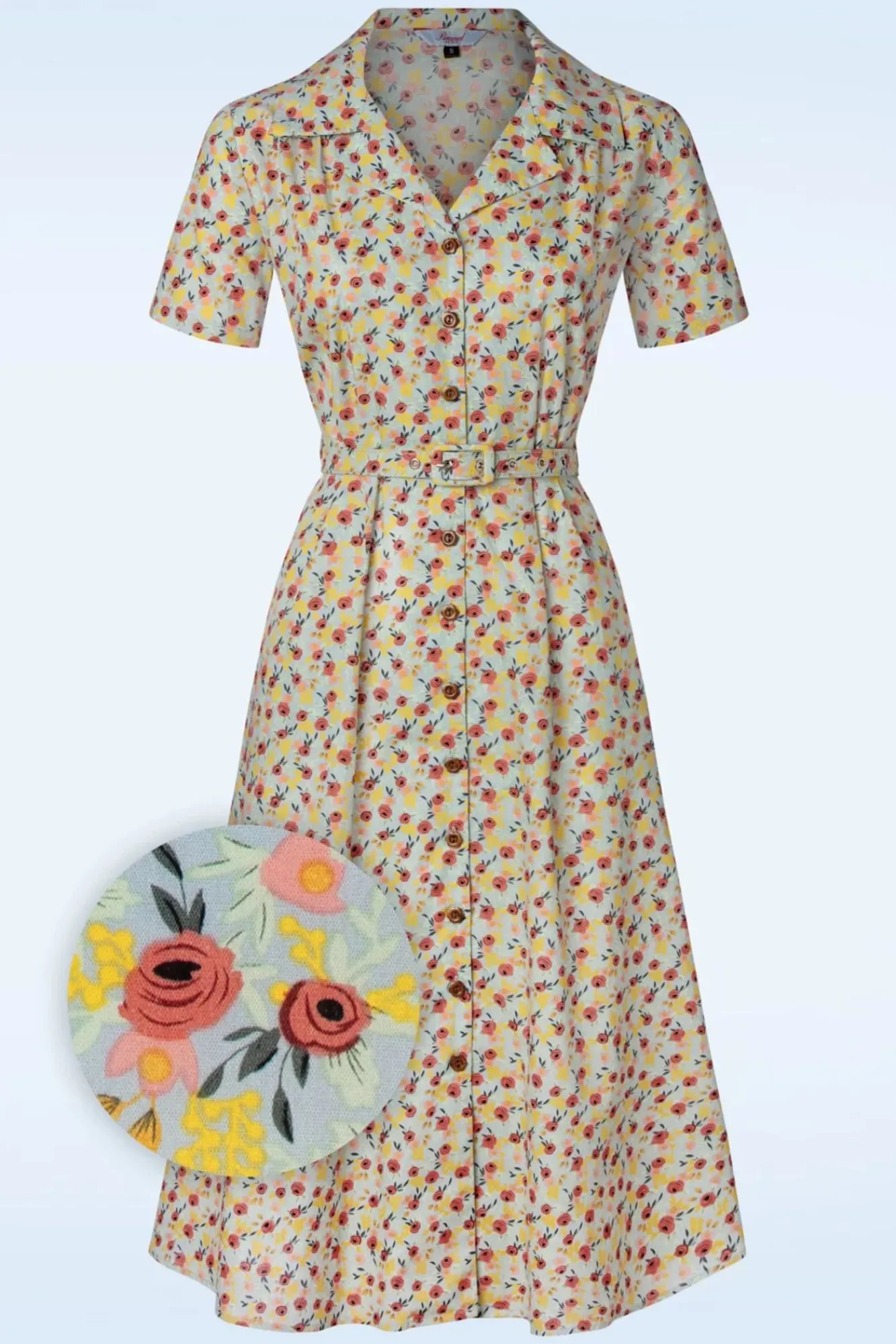 Online Blooming Swing Jurk In Blauw Vrouwen Swing Jurken