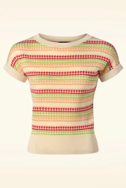 Clearance Boatneck Boyd Top In Creme Vrouwen Truitjes