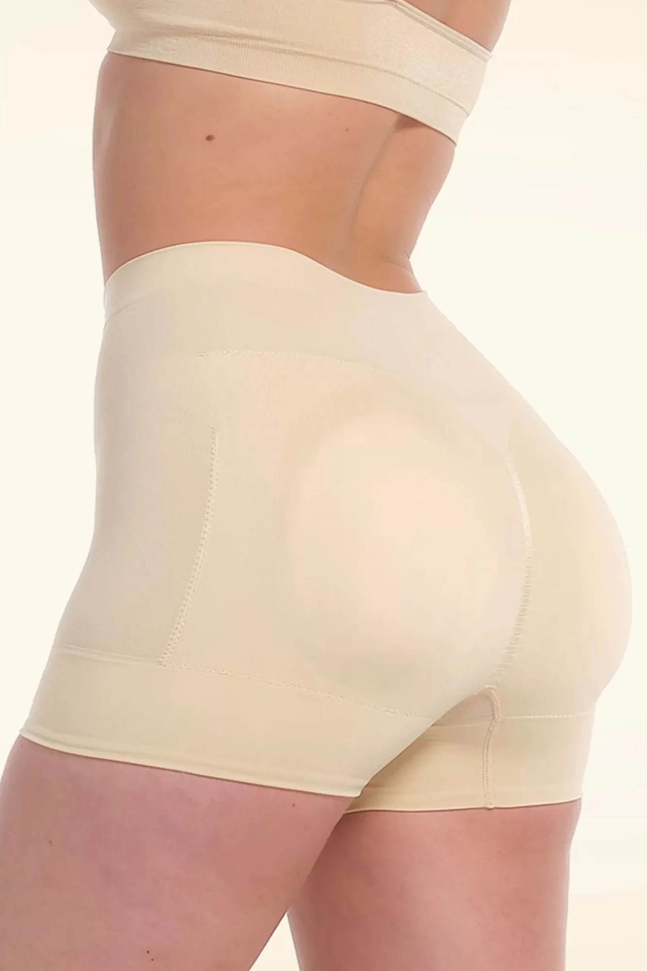 Discount Booty Booster Short In Latte Vrouwen Shapewear