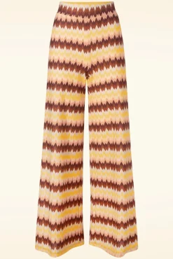 Best Border Palazzo Carmine In Mock Oranje Vrouwen Broeken