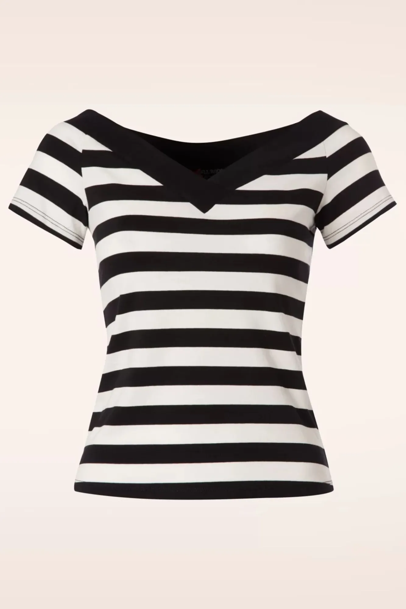 Online Caitlin Strepen Top In Zwart En Wit Vrouwen T-Shirts