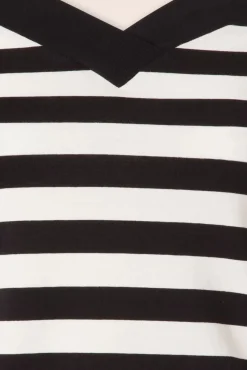 Online Caitlin Strepen Top In Zwart En Wit Vrouwen T-Shirts