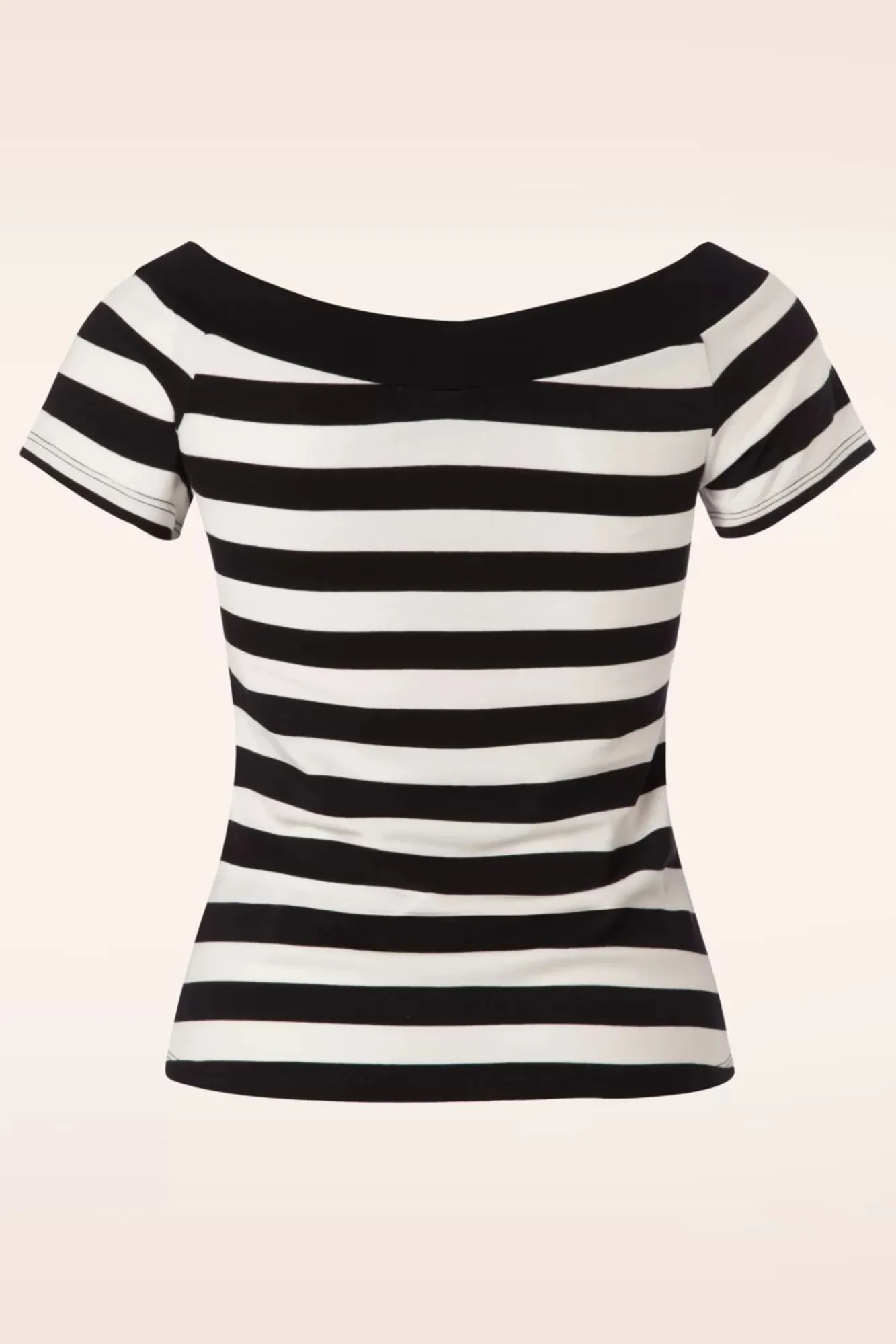 Online Caitlin Strepen Top In Zwart En Wit Vrouwen T-Shirts