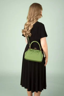 California Nights Lak Handtas In Bleekgroen Vrouwen Tassen