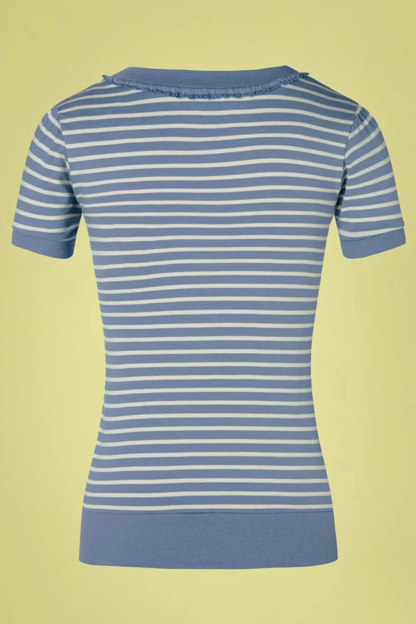 New Call Me Again Gestreepte Top In Blauw Vrouwen T-Shirts