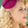 Sale Candice-Hoed In Magenta Vrouwen Haaraccessoires