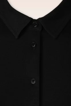 Clearance Carina Ecovero Lichte Blouse In Zwart Vrouwen Blouses