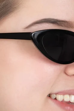 Sale Cat Eye-Zonnebril In Zwart Vrouwen Zonnebrillen