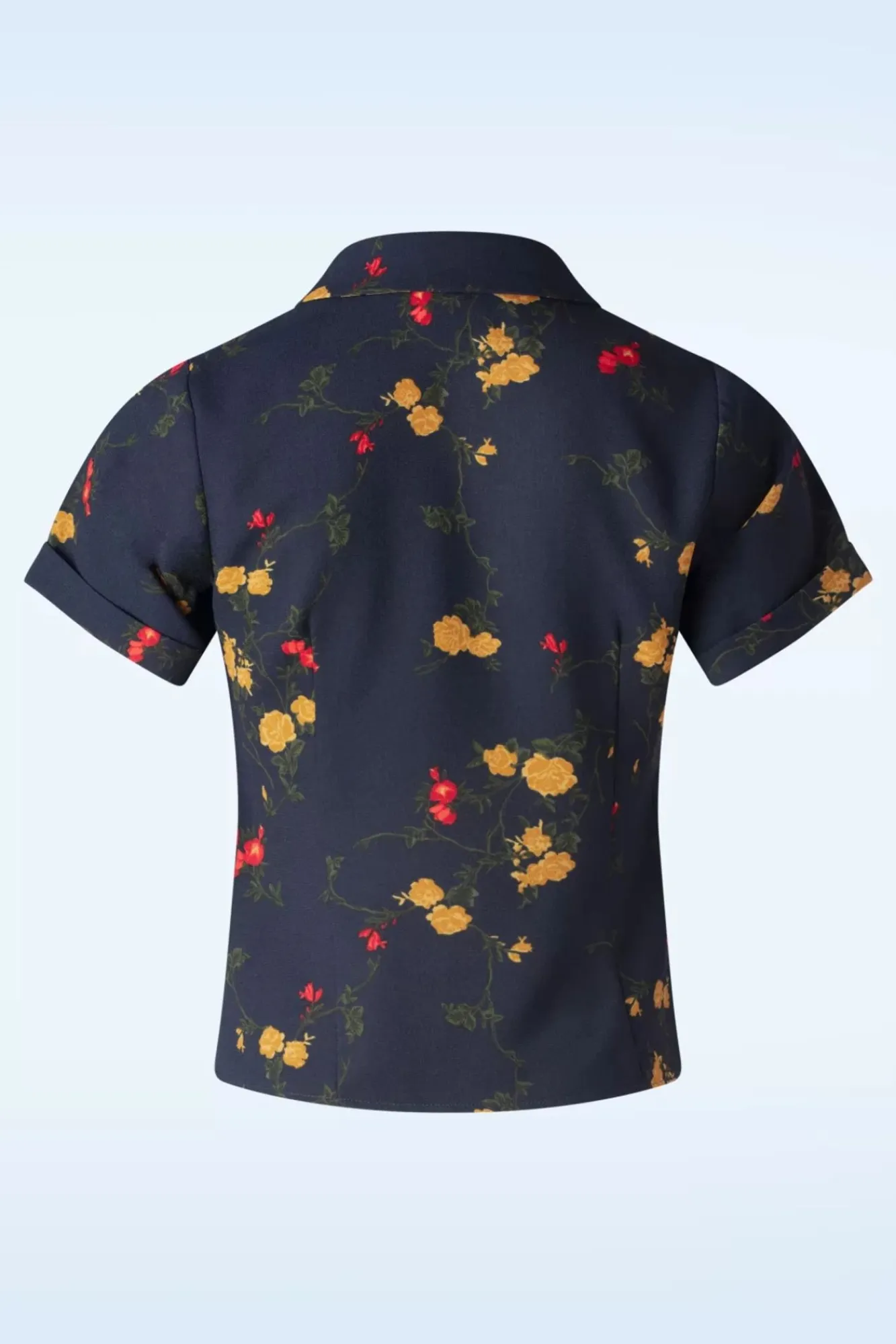 Outlet Caterina Bloom Shirt In Marineblauw Vrouwen Blouses