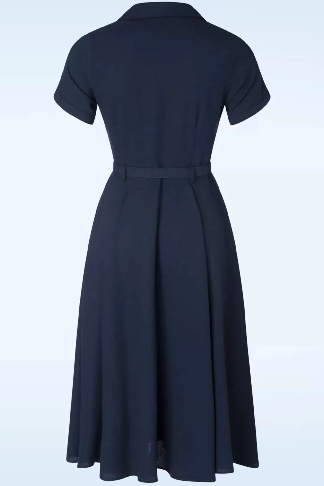 Sale Caterina Swing Jurk In Marineblauw Vrouwen Effen Jurken