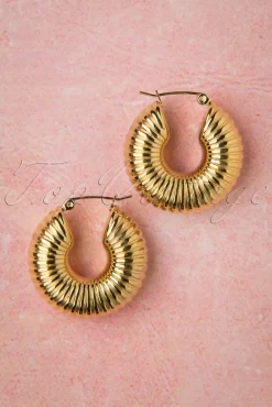 Sale Caterpillar Oorringen In Goud Vrouwen Sieraden