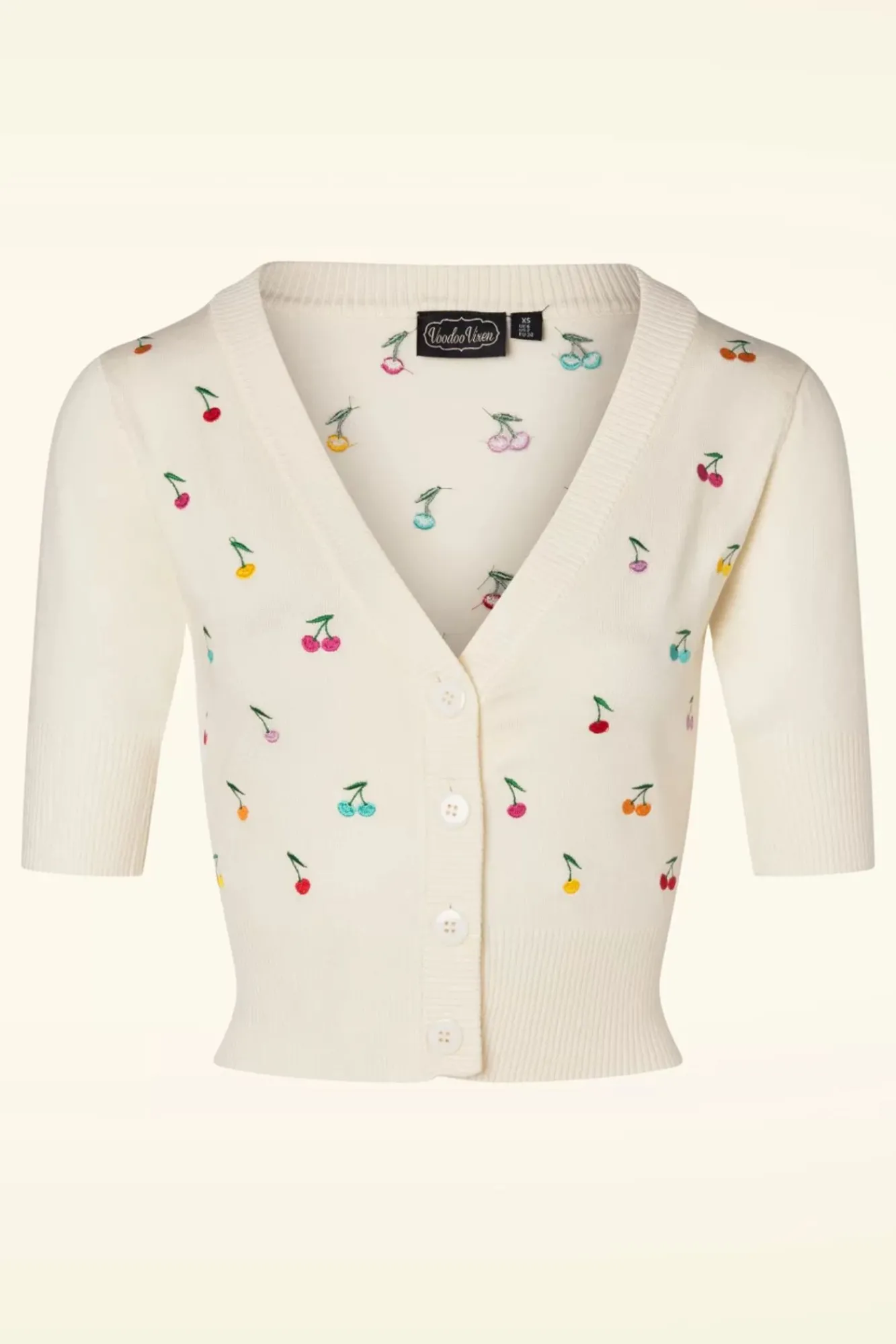 Best Catorina Kersenvest In Creme Vrouwen Vestjes